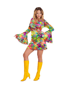 Widmann SRL Jaren 70 jurk love&peace