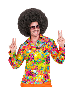 Widmann SRL Jaren 70 shirt love&peace heren