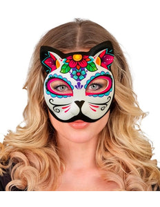 Widmann SRL Kinloos masker dag van de doden kat Mees
