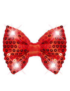 Widmann SRL Knipperende rode strikjes voor party's