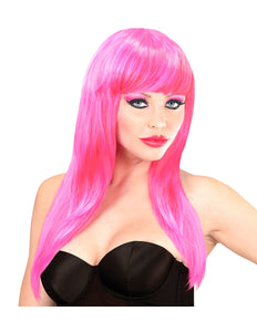 Widmann SRL Lang haar pruik roze
