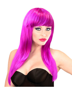 Widmann SRL Lange pruik roze / magenta