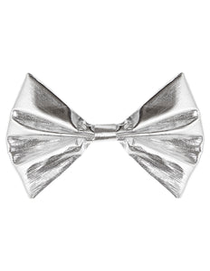 Widmann SRL Metallic zilveren strikjes