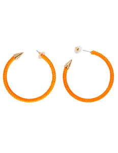 Widmann SRL Neon oranje oorbellen