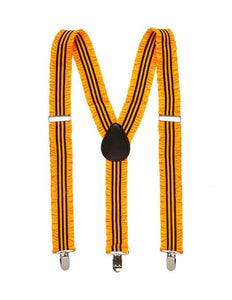 Widmann SRL Neon oranje ruche bretels
