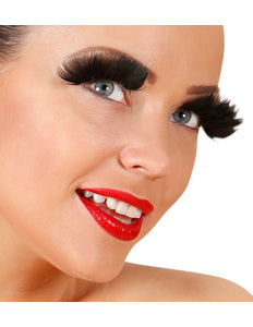 Widmann SRL Nepoogwimpers met zwarte veren