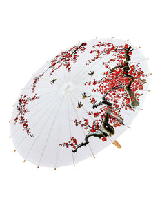 Widmann SRL Oosterse Paraplu Rijstpapier, Wit