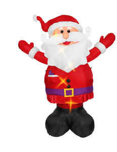 Widmann SRL Opblaasbare kerstman met licht Santa