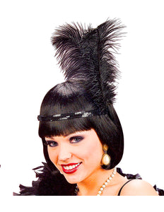 Widmann SRL Pailletten hoofdband Charleston zwart