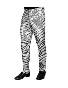 Widmann SRL Paillettenbroek heren zebra