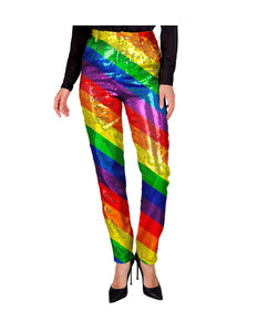 Widmann SRL Paillettenbroek Mara regenboog