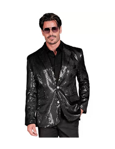 Widmann SRL Paillettencolbert zwart Donny