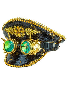 Widmann SRL Pet steampunk met kaleidoscoop bril hoed Guus