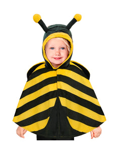 Widmann SRL Pluche poncho met muts bij