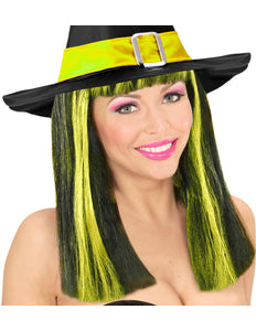 Widmann SRL Pruik, Patsy Neon Gele Strepen
