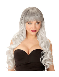 Widmann SRL Pruik President First lady Melania grijs zwart