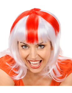 Widmann SRL Pruik rood wit Engeland