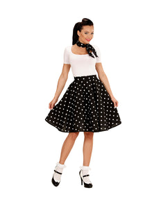 Widmann SRL Rock en Roll rokje zwart met halsbandje