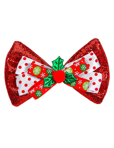 Widmann SRL Rood glitterstrikje kerstmis