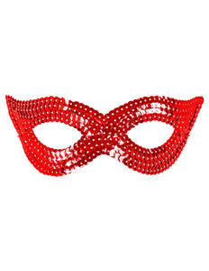 Widmann SRL Rood oogmasker pailletten