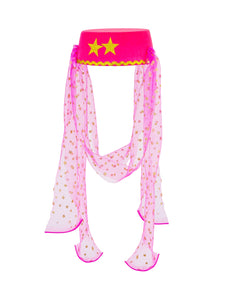 Widmann SRL Roze hoed met sluier Haremdanseres