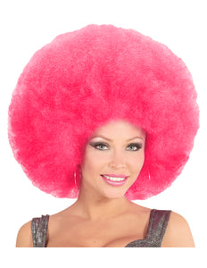 Widmann SRL Roze oversized Afro pruik