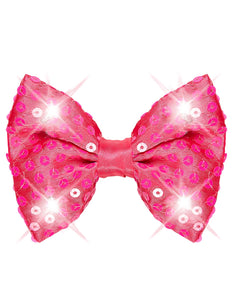 Widmann SRL Roze strikjes met flitslicht