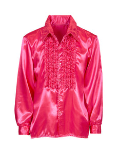 Widmann SRL Ruche blouse satijn roze