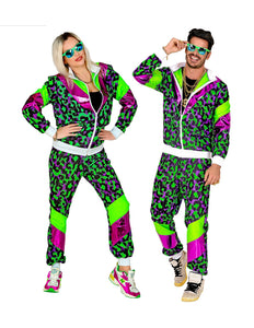 Widmann SRL Trainingspak neon panter print retro