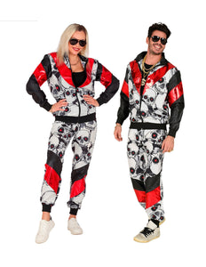 Widmann SRL Trainingspak schedels zwart rood