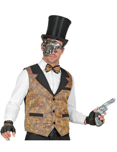 Widmann SRL Vest bruin vintage steampunk