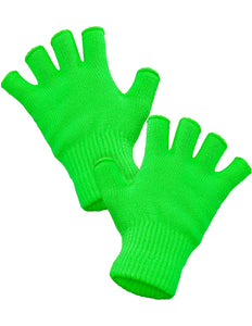 Widmann SRL Vingerloze handschoenen neon groen