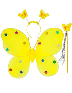 Widmann SRL Vlinder set geel Stijn
