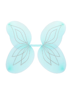 Widmann SRL Vlindervleugels glitter blauw kinderen