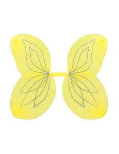 Widmann SRL Vlindervleugels glitter geel kinderen