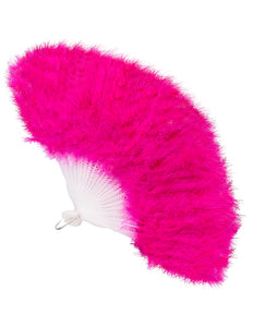 Widmann SRL Waaier roze met veren