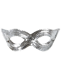 Widmann SRL Zilver oogmasker pailletten