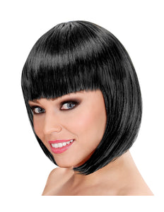 Widmann SRL Zwarte pruik Lou Lou