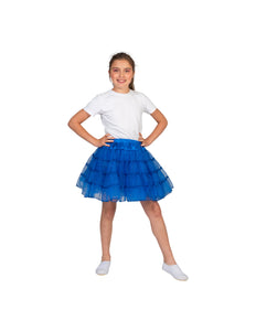 Funny Fashion Blauwe petticoat Sterre kinderen