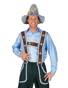 Funny Fashion Blauwe Tiroler blouse