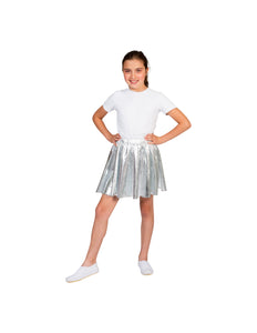 Funny Fashion Disco rok Sophie zilver kinderen
