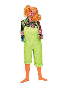 Funny Fashion Fluor groene tuinbroeken voor party's