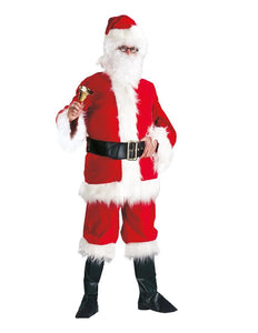 Funny Fashion Luxe kerstman pak rood