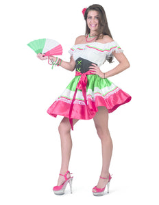 Funny Fashion Mexicaanse jurk Maria dames