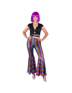 Funny Fashion Regenboog pailletten broek
