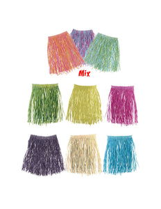 Funny Fashion Rieten rok Alana kind groen 43cm