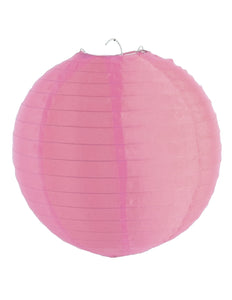 Funny Fashion Roze lampion nylon 30cm