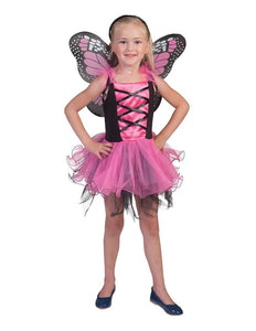 Funny Fashion Roze vlinderjurkjes voor meiden