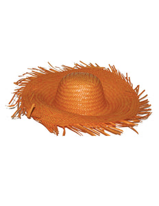 Funny Fashion Stro hoed Aloha oranje