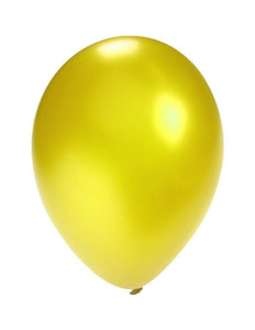 PartyXplosion Ballonnen metallic geel 5 inch 100 stuks